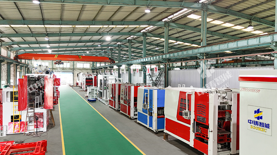 中鑄智能造型機(jī)生產(chǎn)車(chē)間